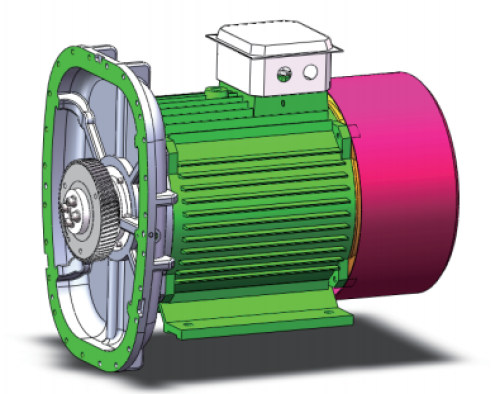 Air-cooled 380V three-phase permanent magnet synchronous motor-75/90kW