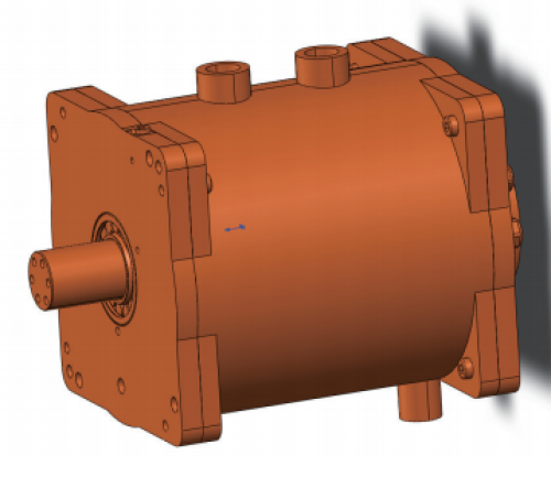 Oil-cooled three-phase permanent magnet synchronous motor-37kW